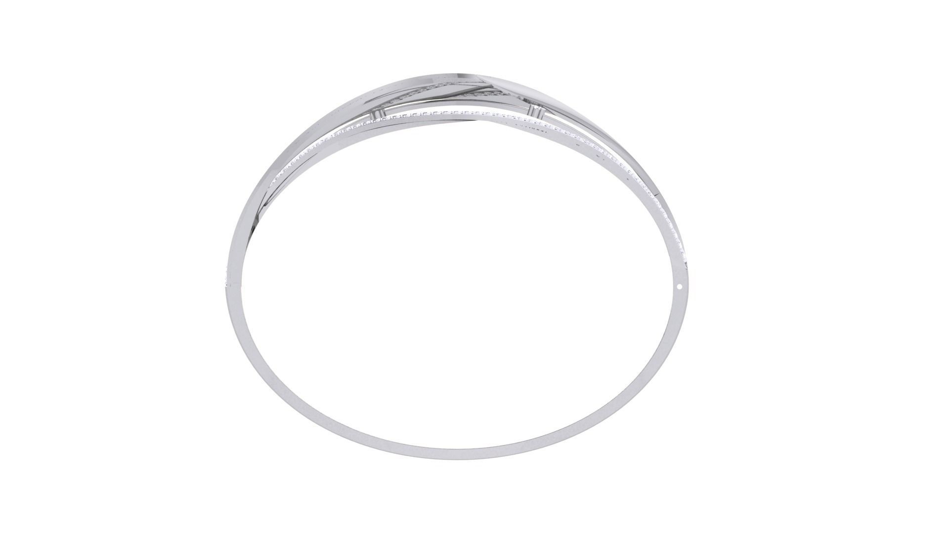 Twisted High Jewelry Italian Diamond Bracelets 3dm stl obj gltf 3D print model_11