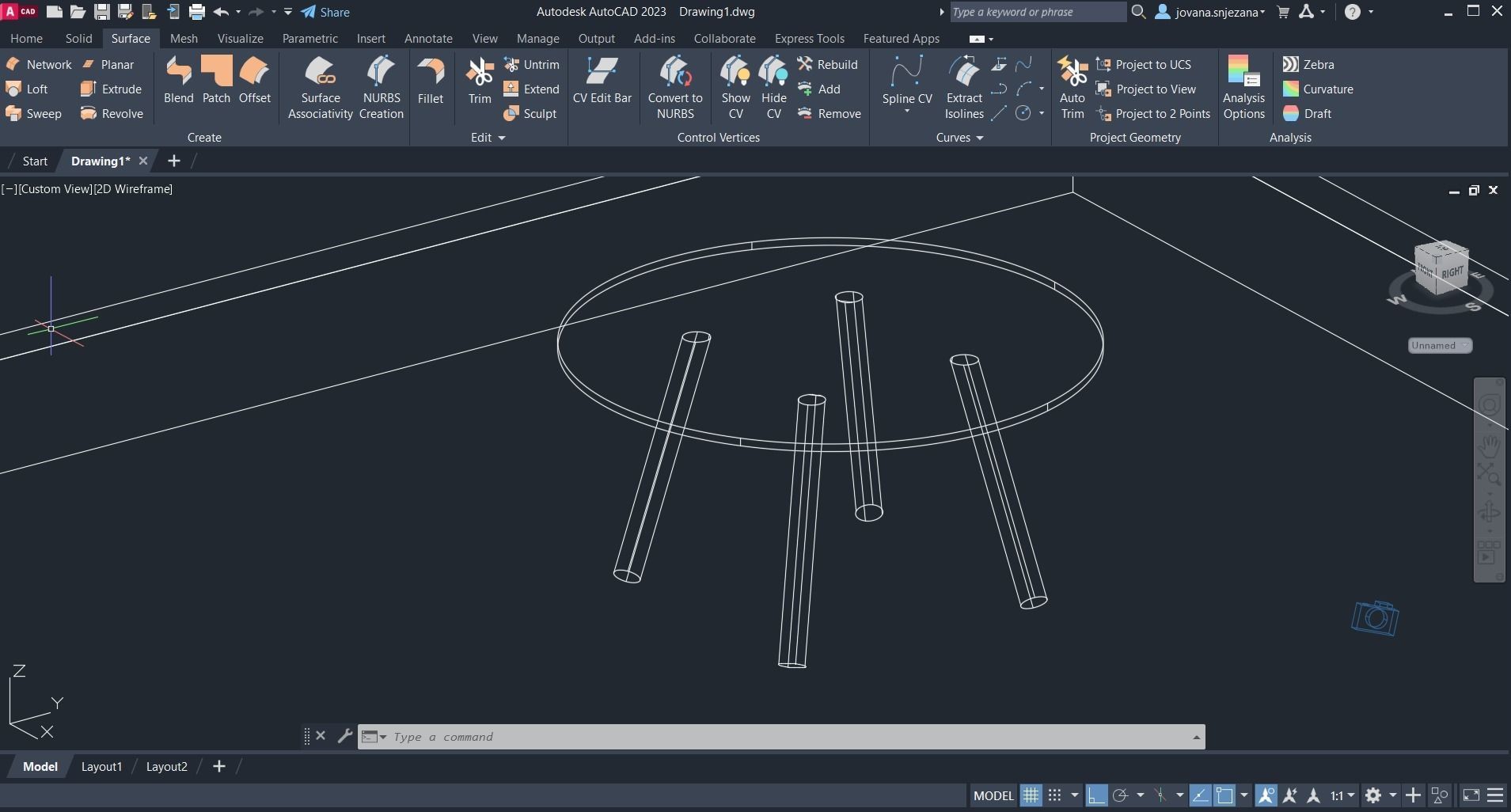 Round table 3D model_4