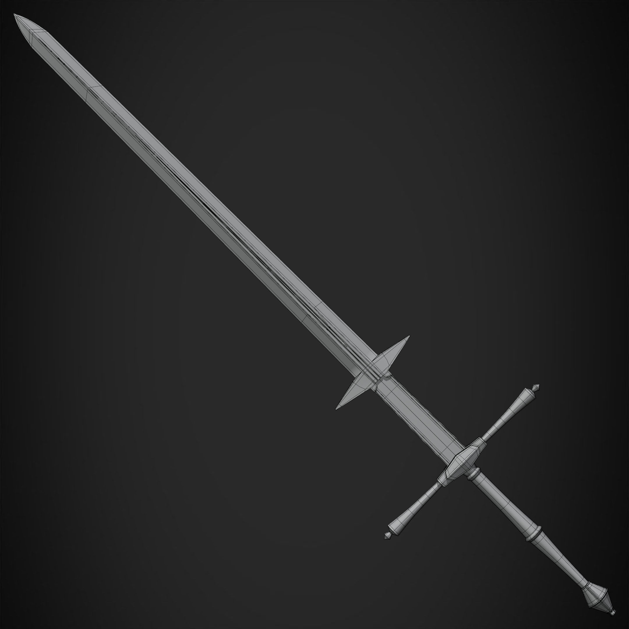 Dark Souls Zweihander GreatSword for Cosplay 3D model 3D printable