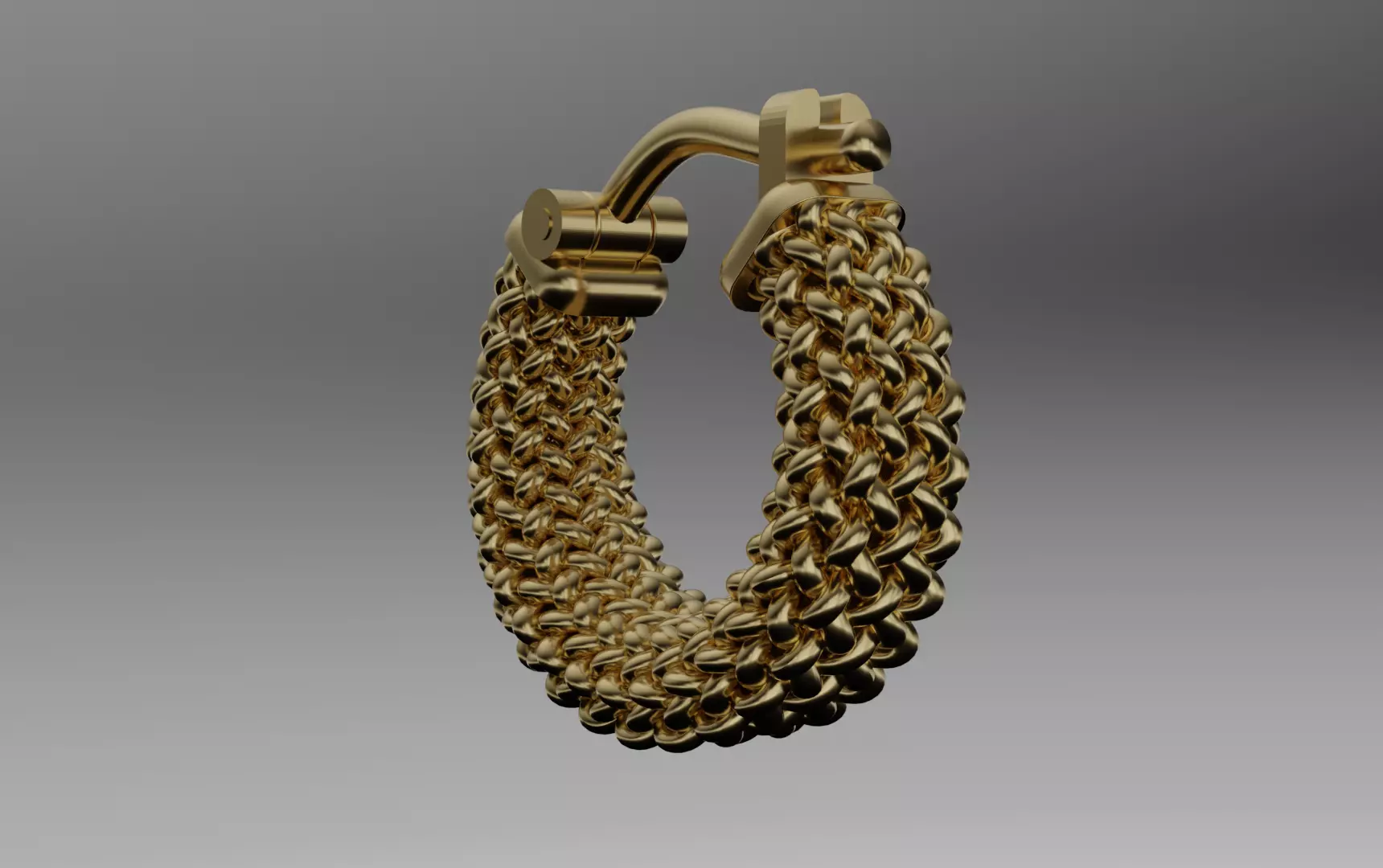 basket weave earrings 3D print model