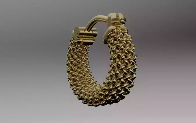 basket weave earrings 
