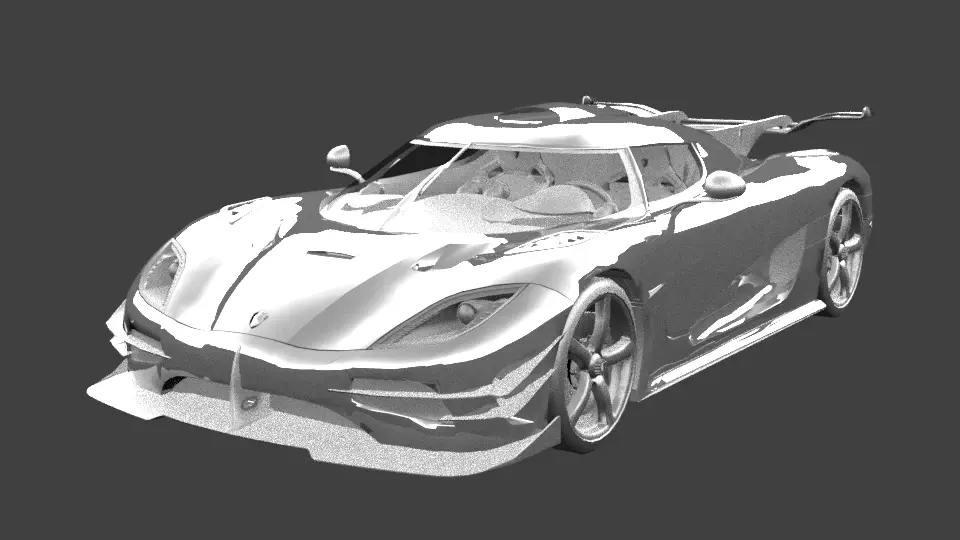Sports car base 3D model