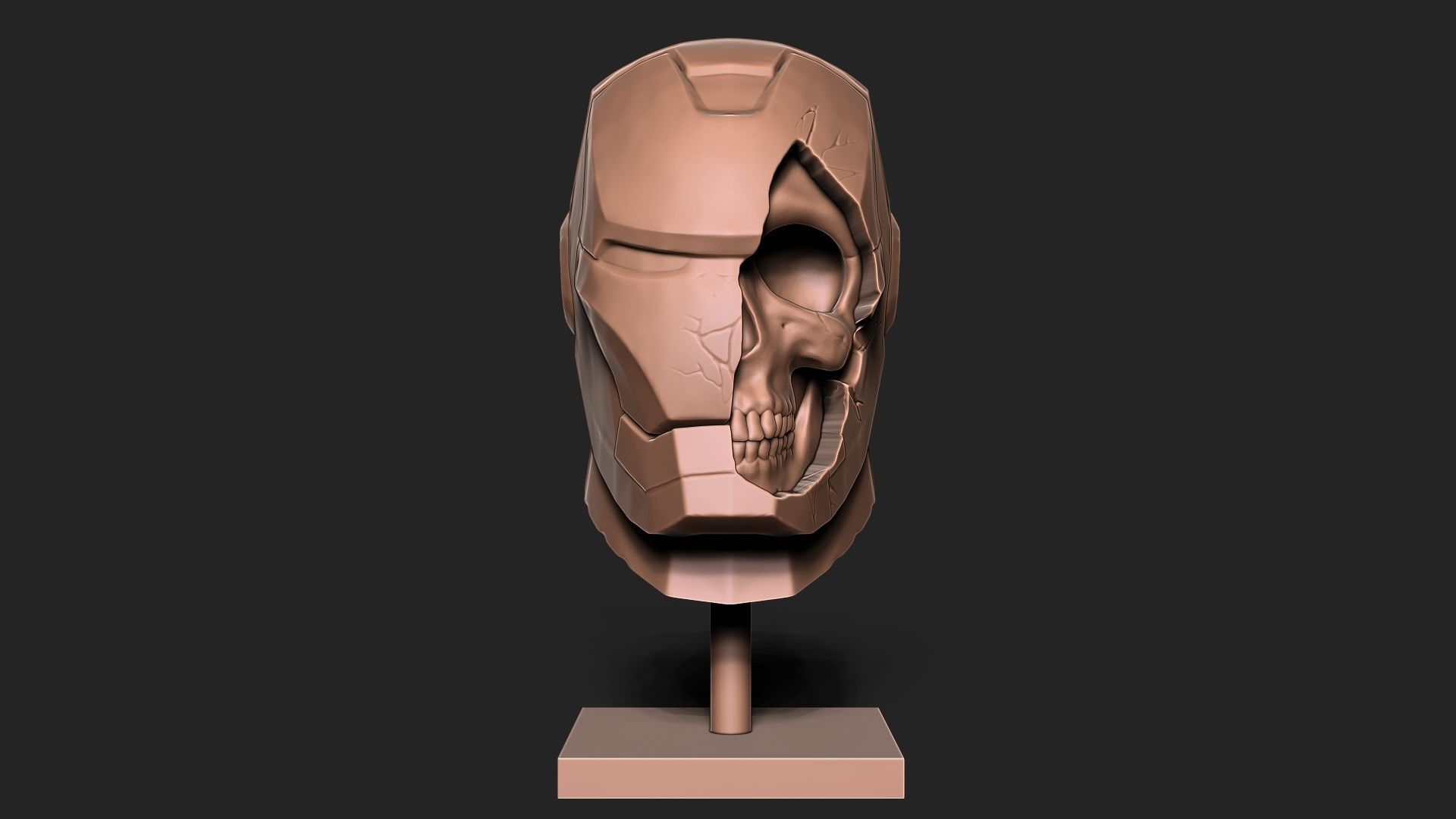 IRON MAN SKULL 3D print model_7