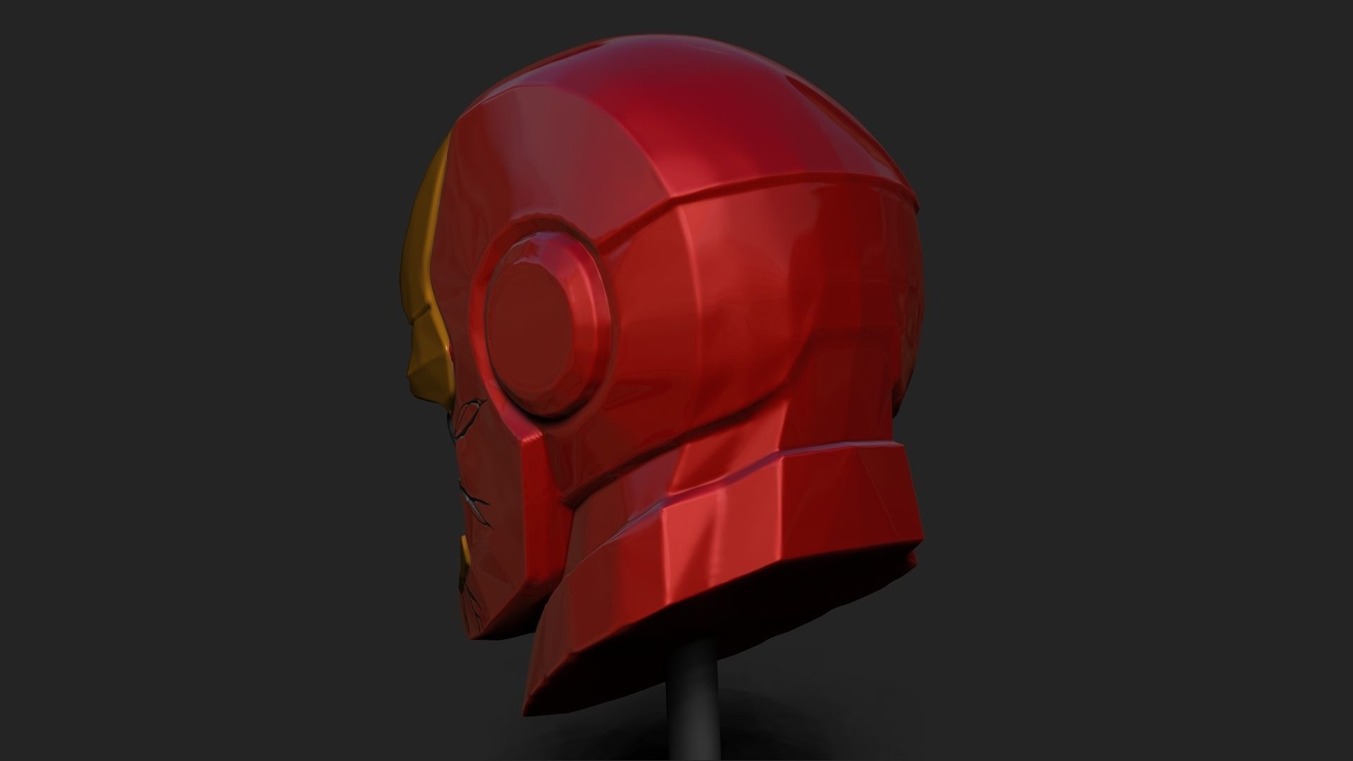 IRON MAN SKULL 3D print model_5