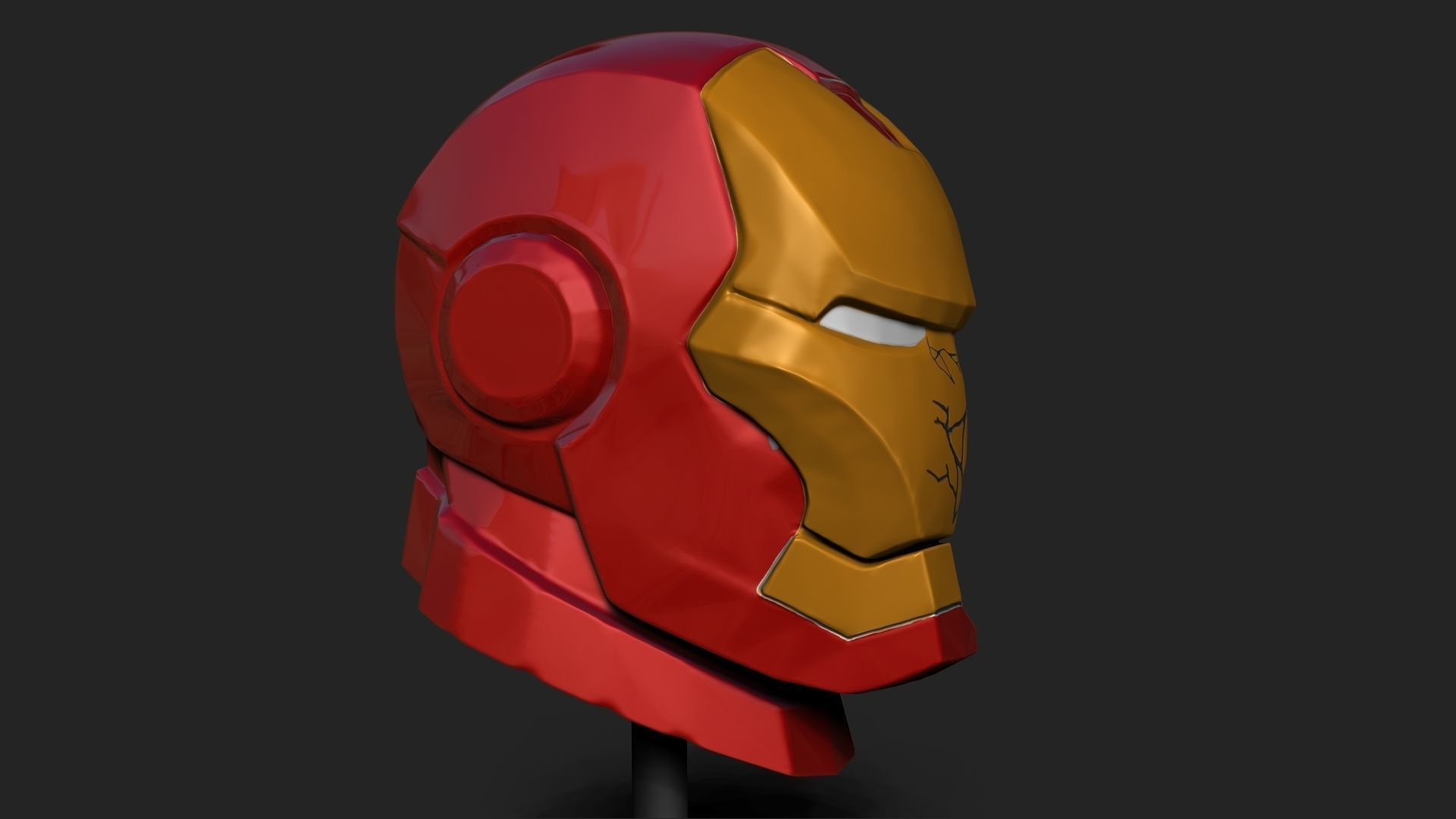 IRON MAN SKULL 3D print model_4
