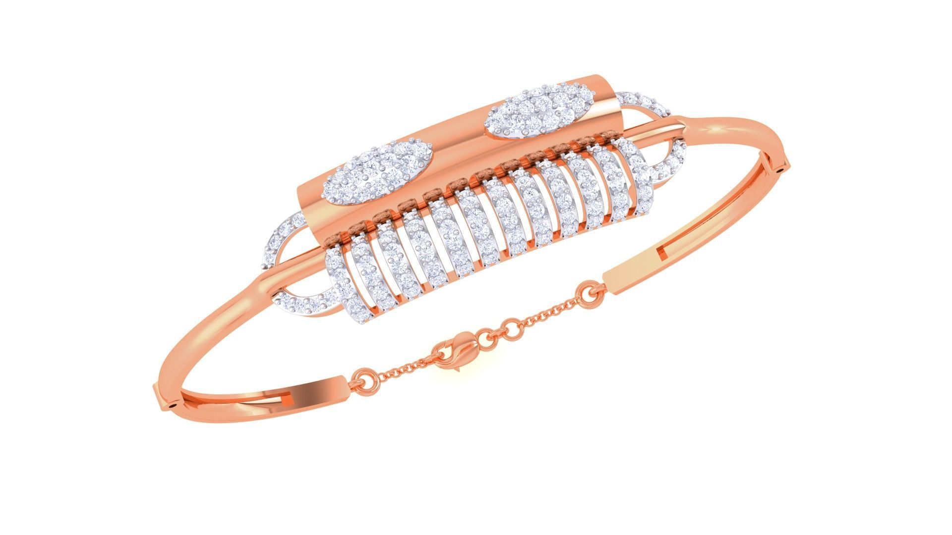 High Jewelry Italian Diamond Bracelets 3dm stl obj gltf 3D print model_5