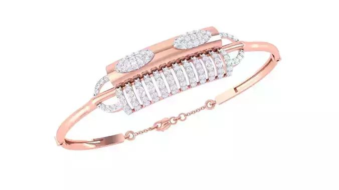 High Jewelry Italian Diamond Bracelets 3dm stl obj gltf