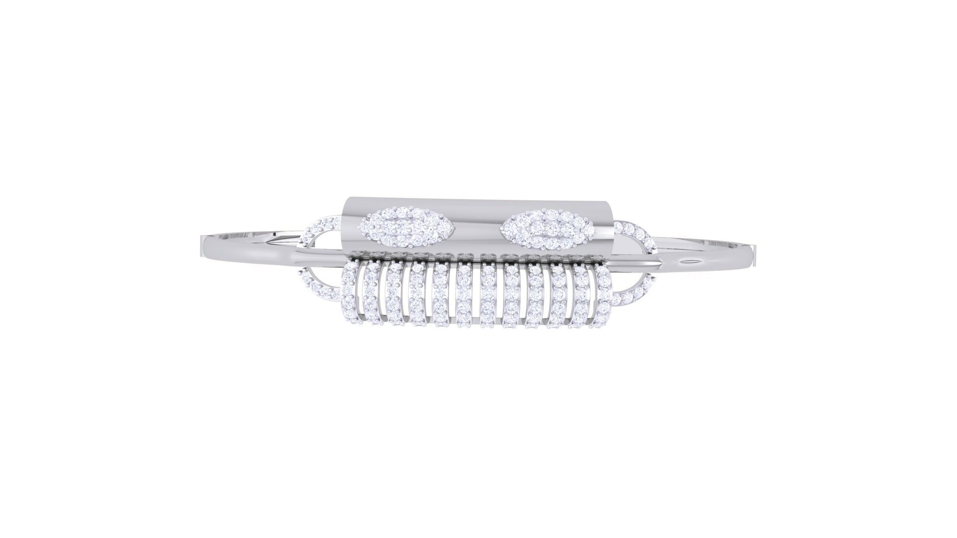 High Jewelry Italian Diamond Bracelets 3dm stl obj gltf 3D print model_8