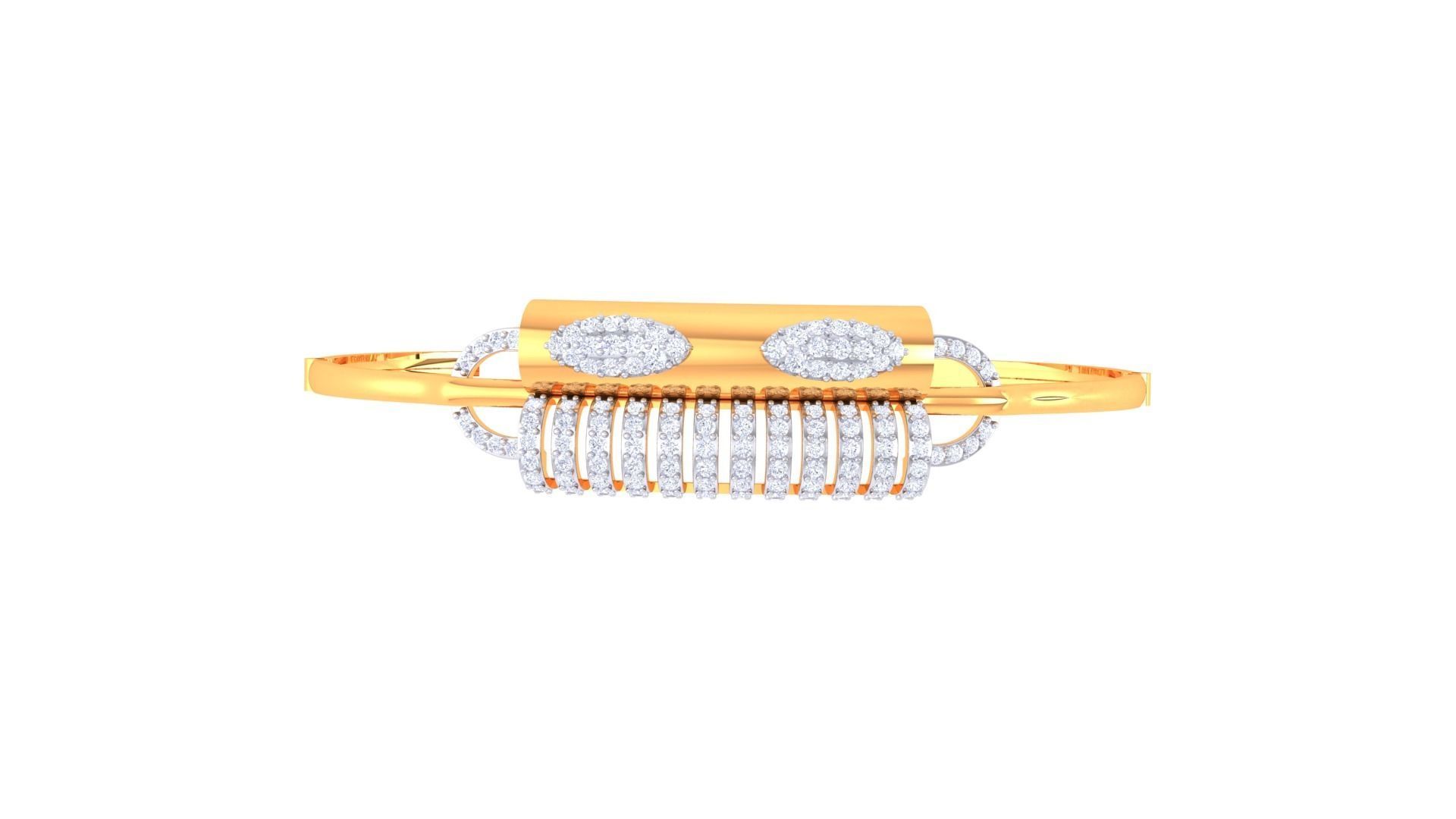 High Jewelry Italian Diamond Bracelets 3dm stl obj gltf 3D print model_9