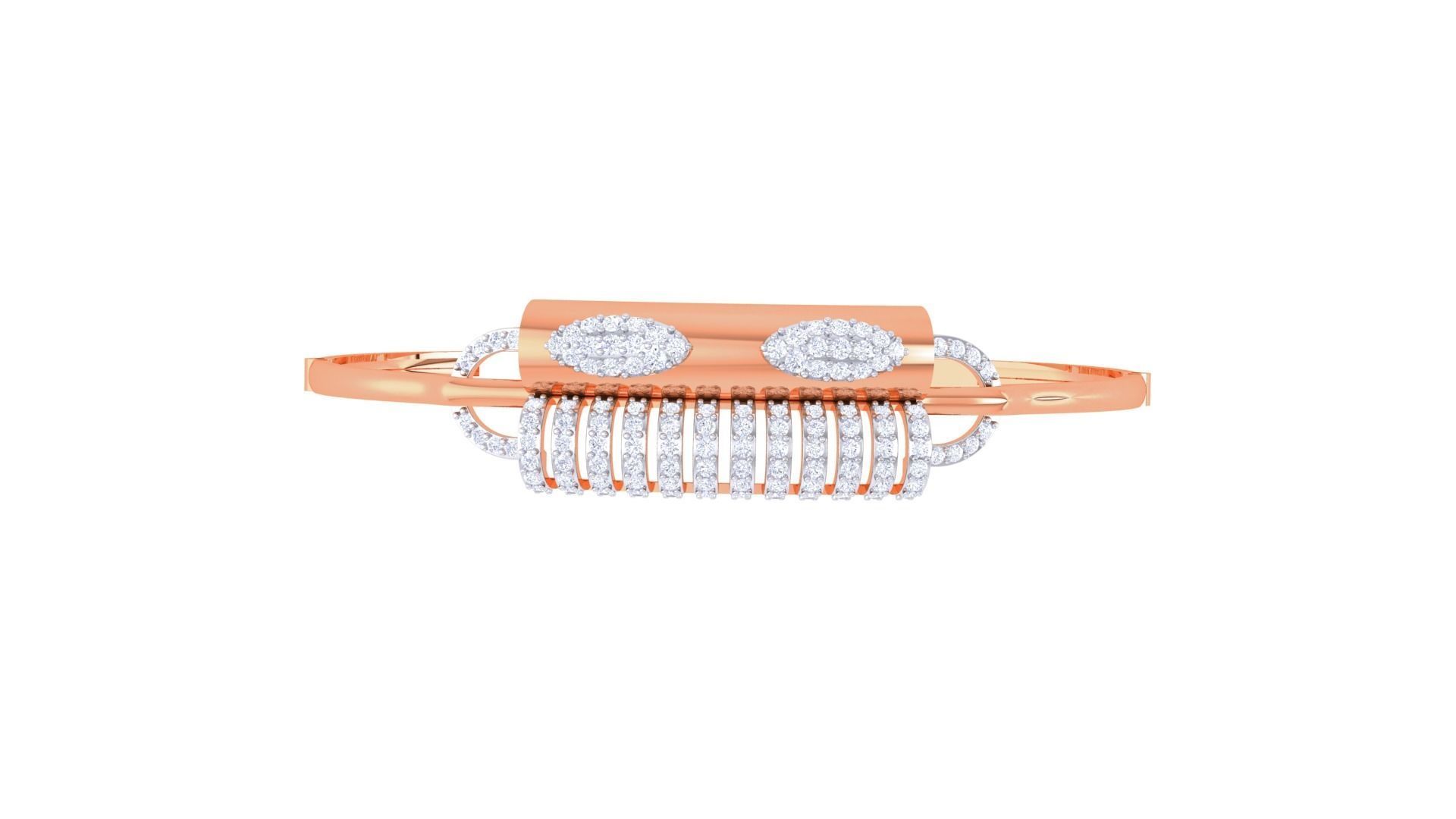 High Jewelry Italian Diamond Bracelets 3dm stl obj gltf 3D print model_7