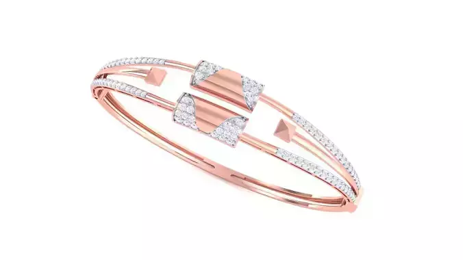 Thin Wire Line High Jewelry Italian Diamond Bracelets 3dm stl 3D print model