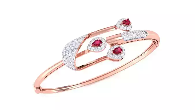 High Jewelry Italian Diamond Bracelets 3dm stl obj gltf