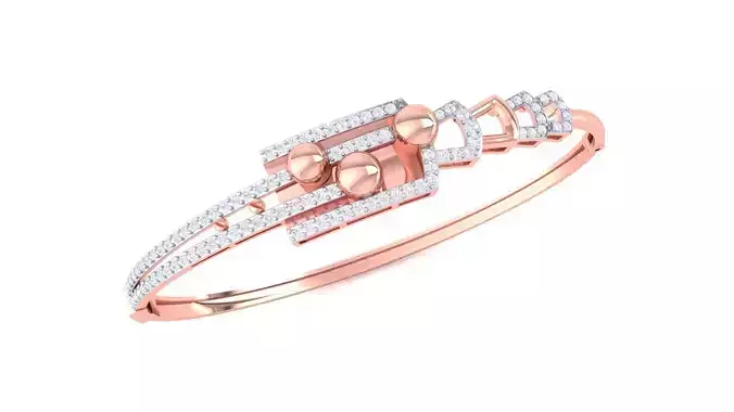 High Jewelry Italian Diamond Bracelets 3dm stl obj gltf