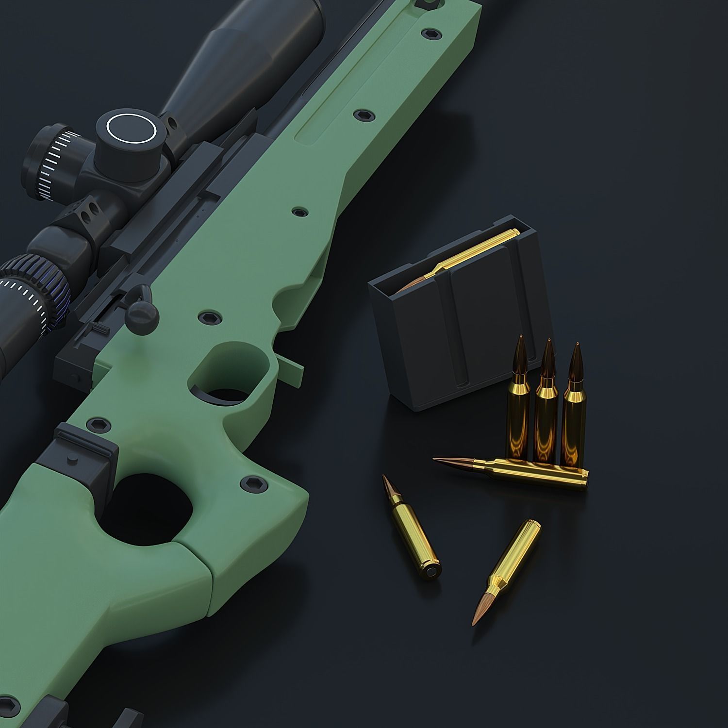 AWM SNIPER 3D model_4