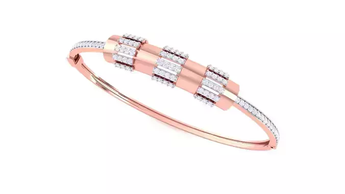 High Jewelry Italian Diamond Bracelets 3dm stl obj gltf