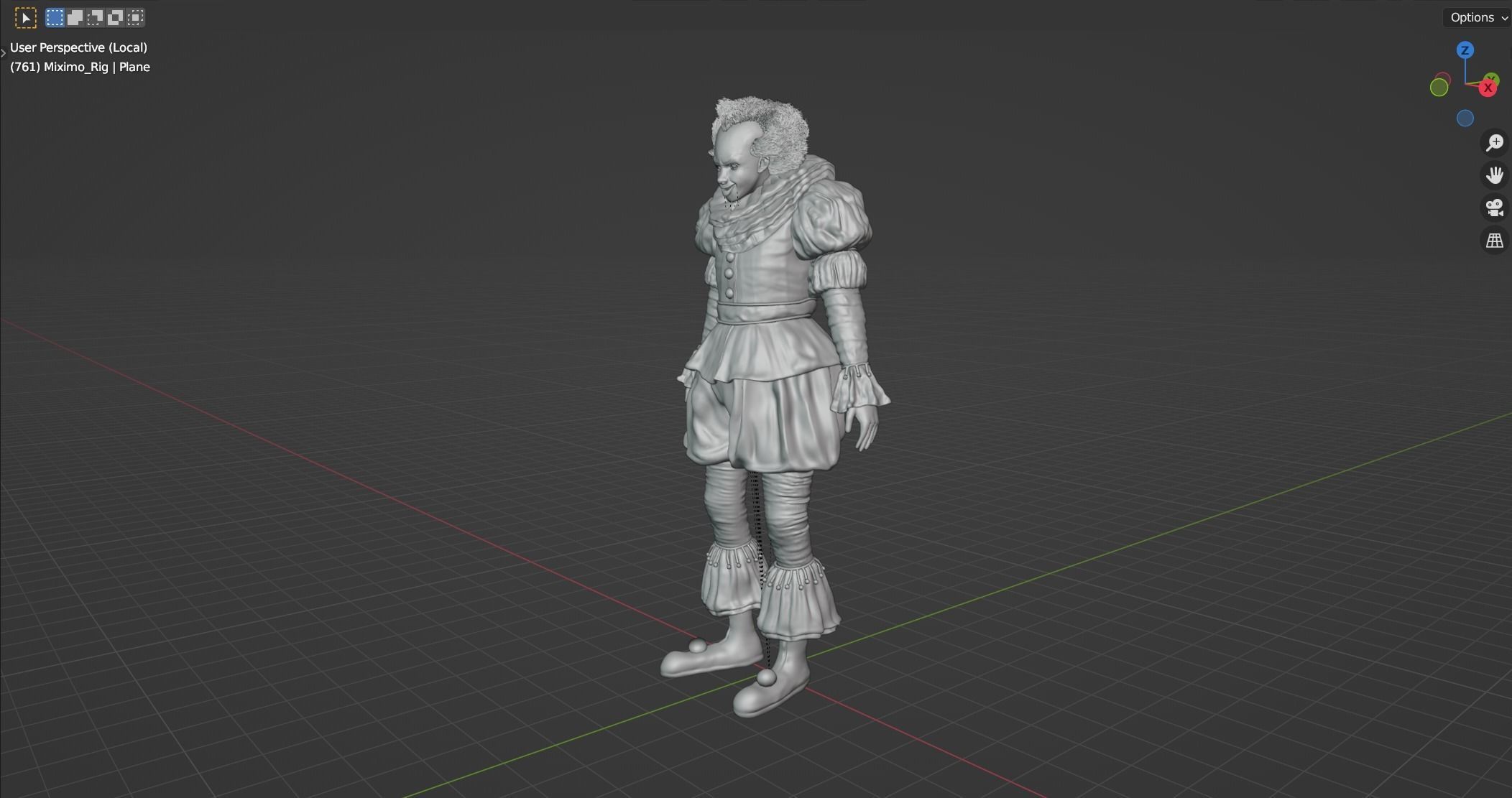 pennywise 3d model realistic realistic Pennywise 3d model Low-poly 3D model_10