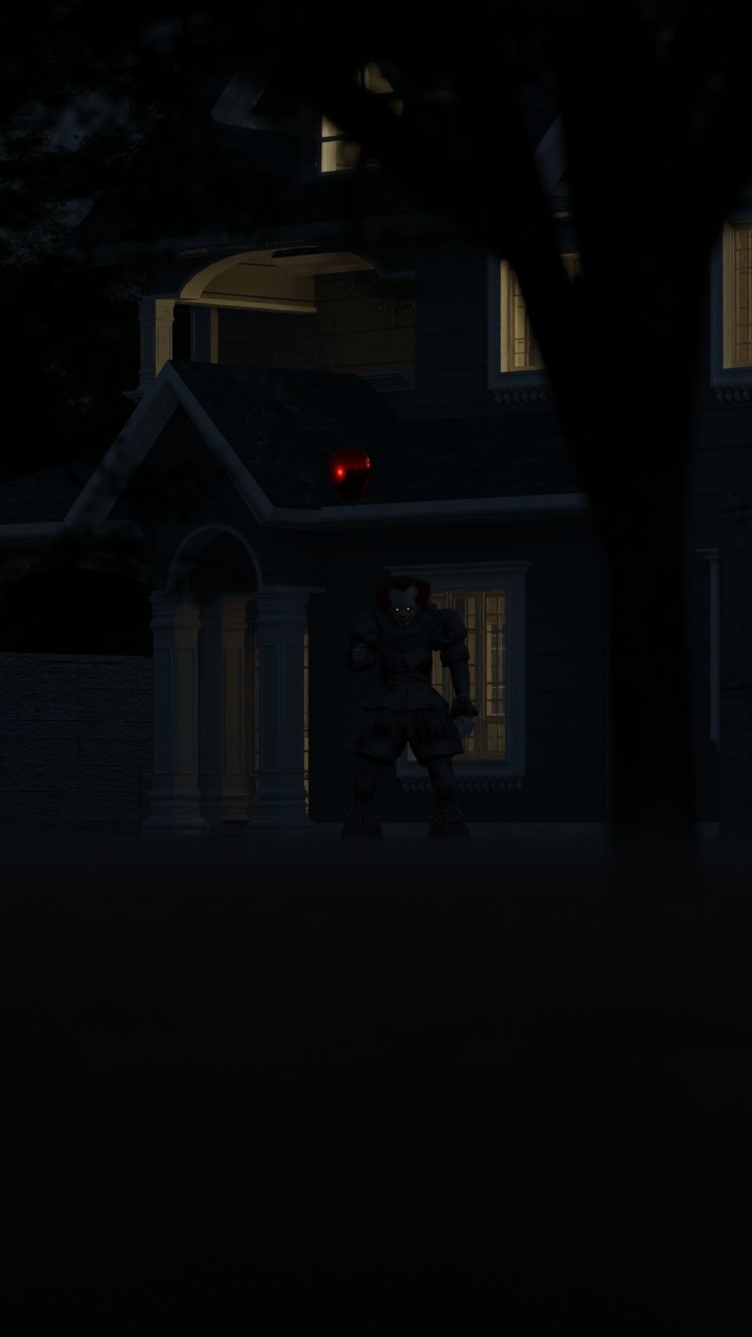 pennywise 3d model realistic realistic Pennywise 3d model Low-poly 3D model_6