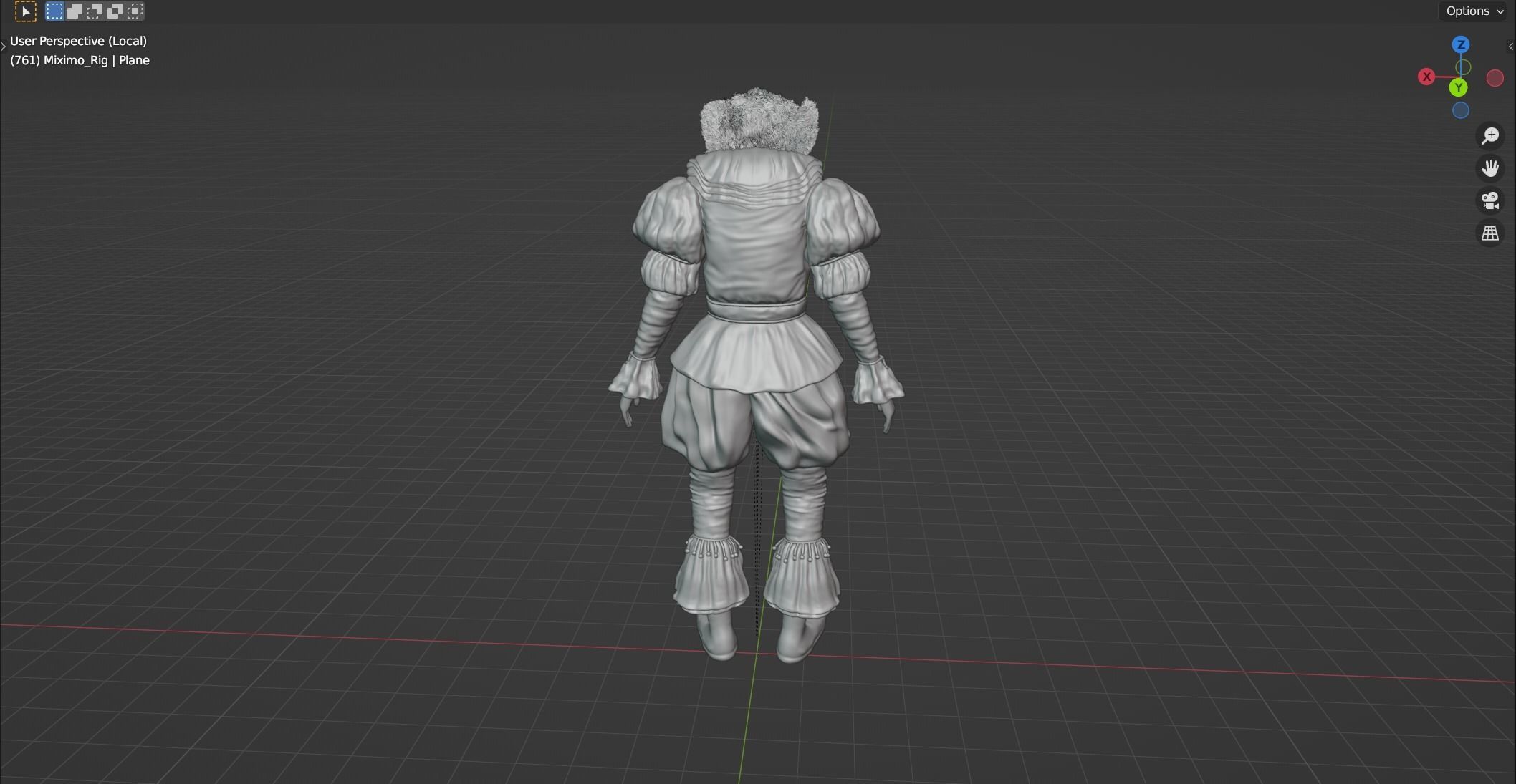 pennywise 3d model realistic realistic Pennywise 3d model Low-poly 3D model_11