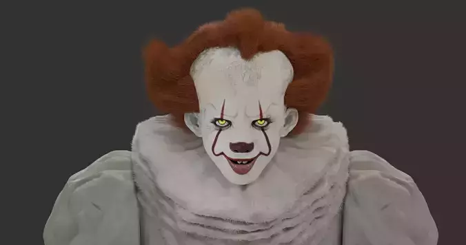  pennywise 3d model realistic realistic Pennywise 3d model