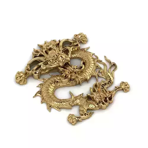Chinese  Dragon Half 3d