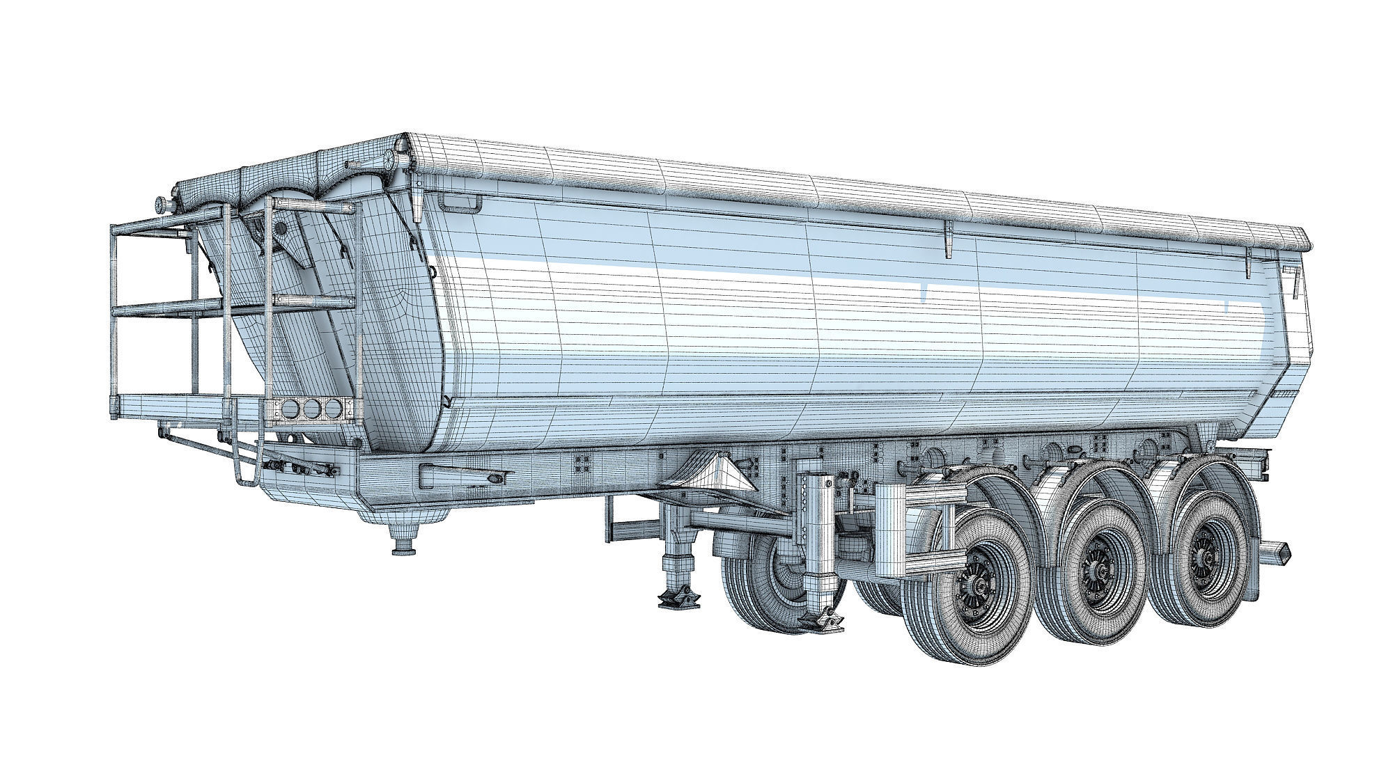 Farm Trailer 3D model_13