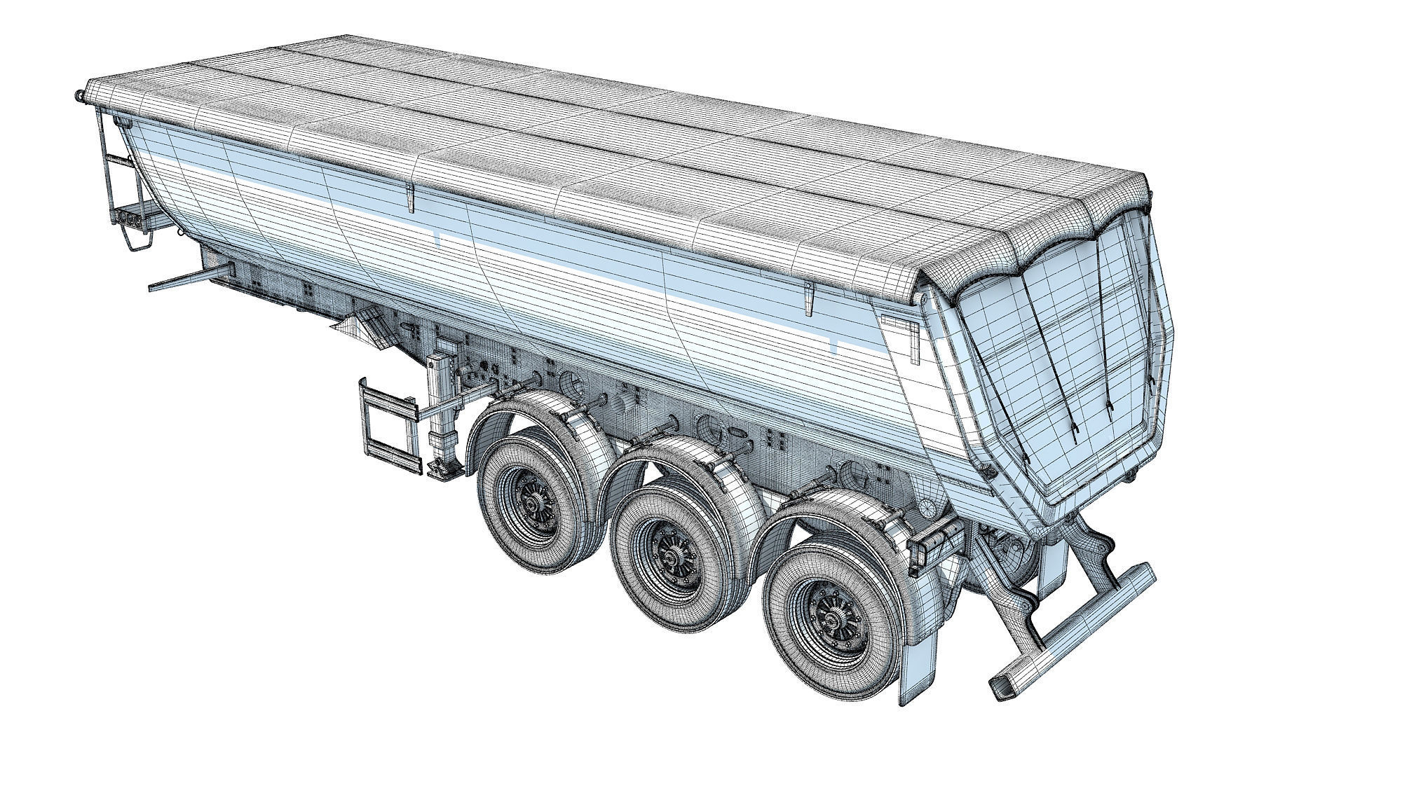 Farm Trailer 3D model_14