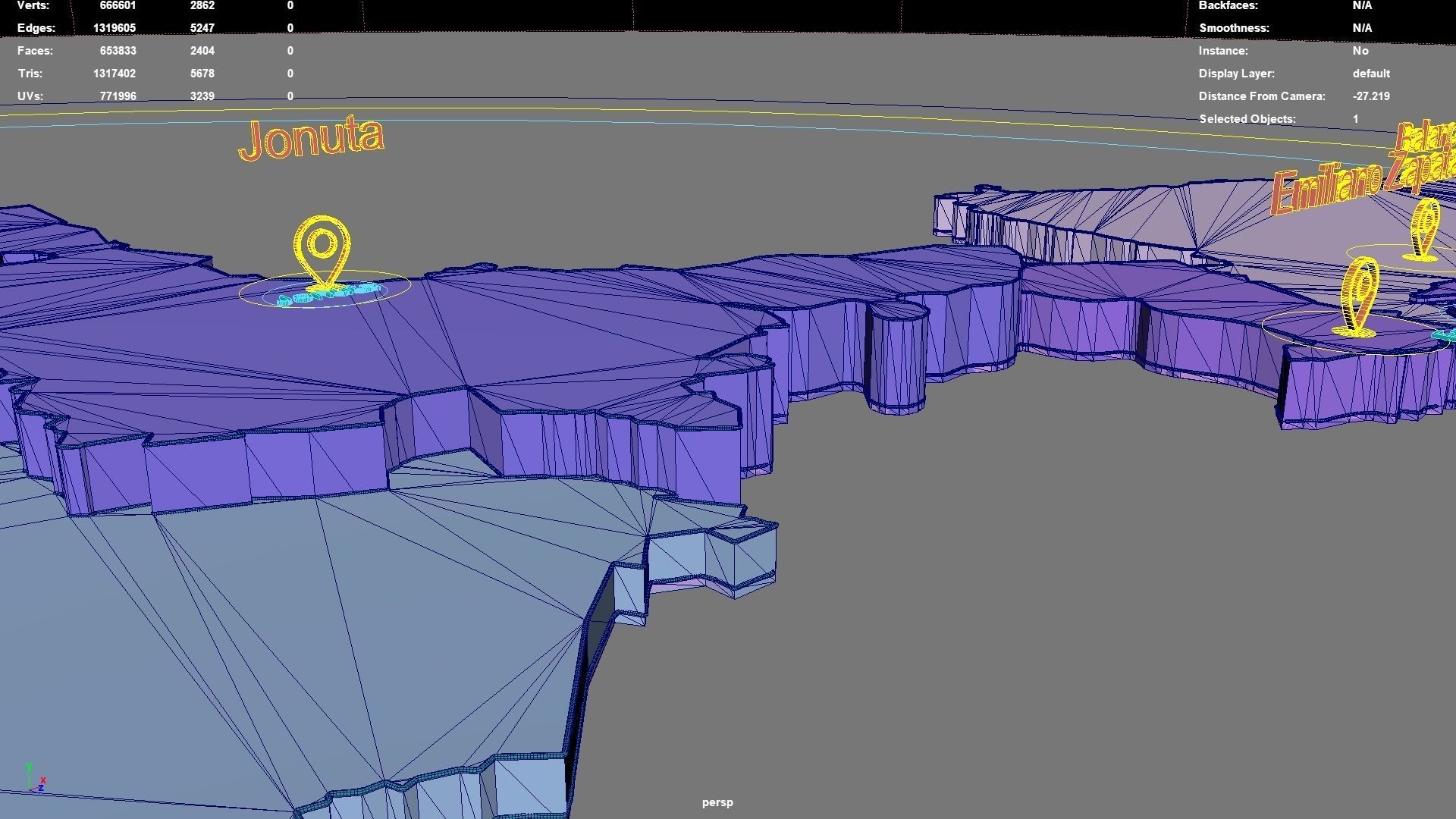 Tabasco  Mexico map region geography political geographic 3D model_7