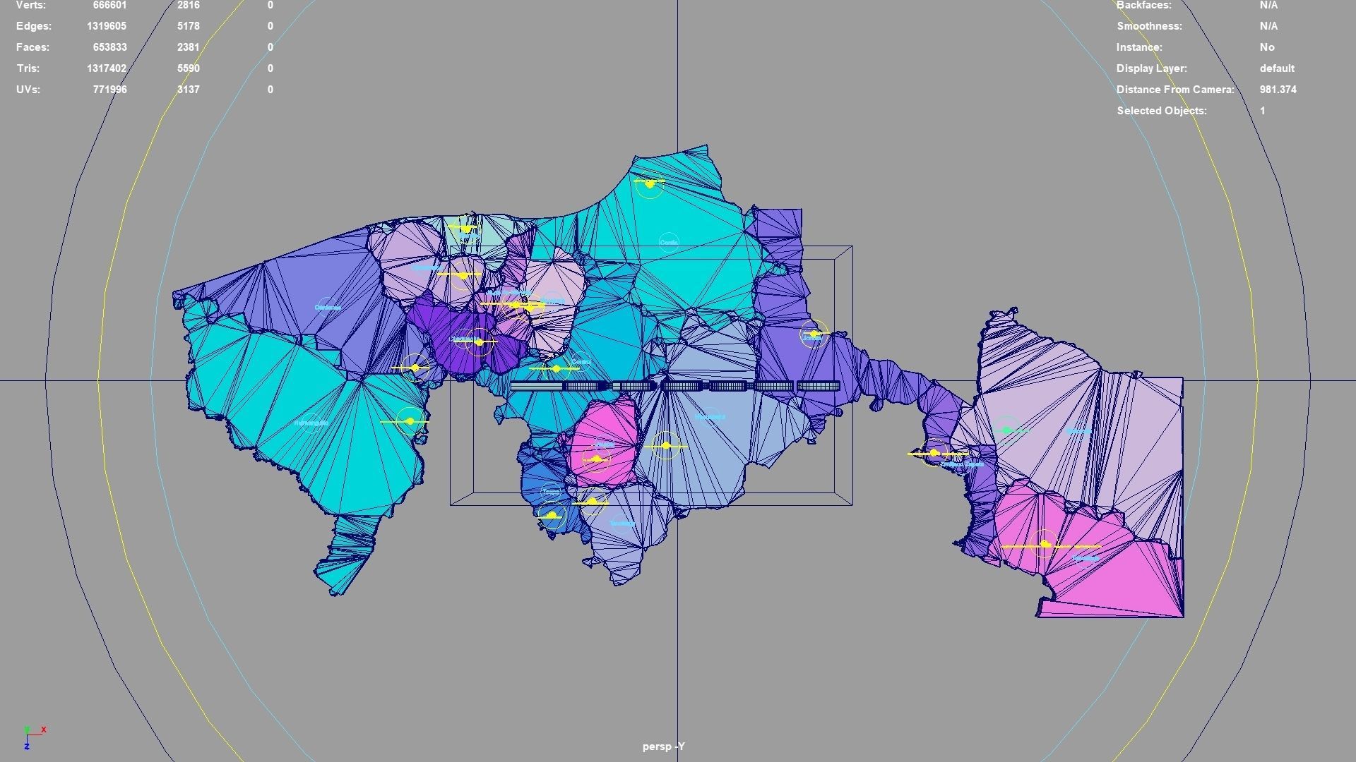 Tabasco  Mexico map region geography political geographic 3D model_4