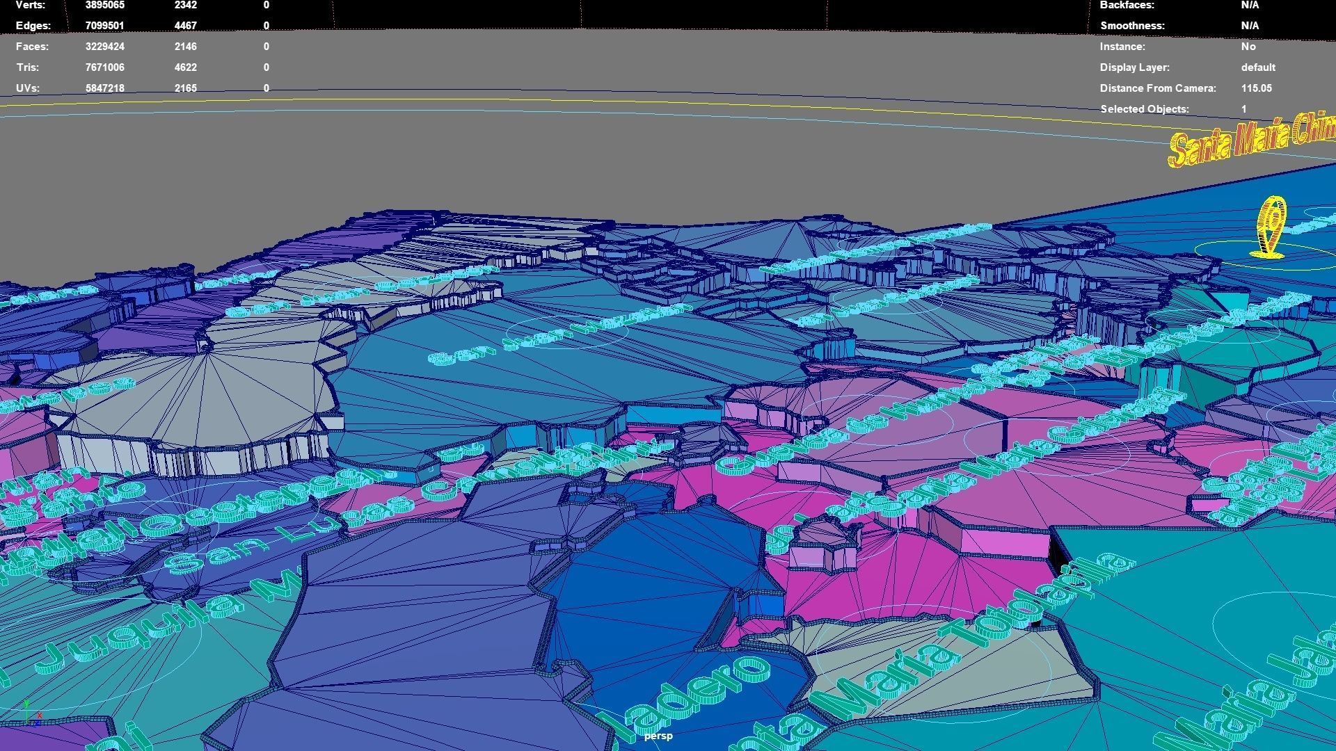 Oaxaca  Mexico map region geography political geographic 3D model_7