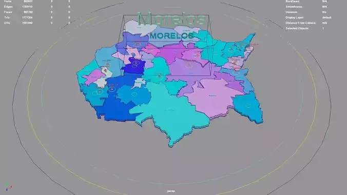 Morelos  Mexico map region geography political geographic