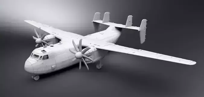 Grumman C2 Greyhound Scale model  3D print model