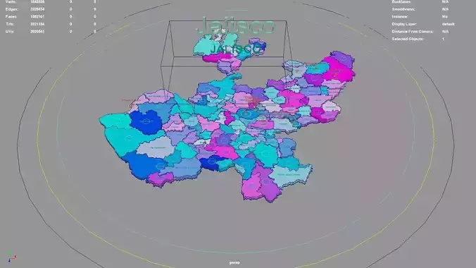 Jalisco  Mexico map region geography political geographic