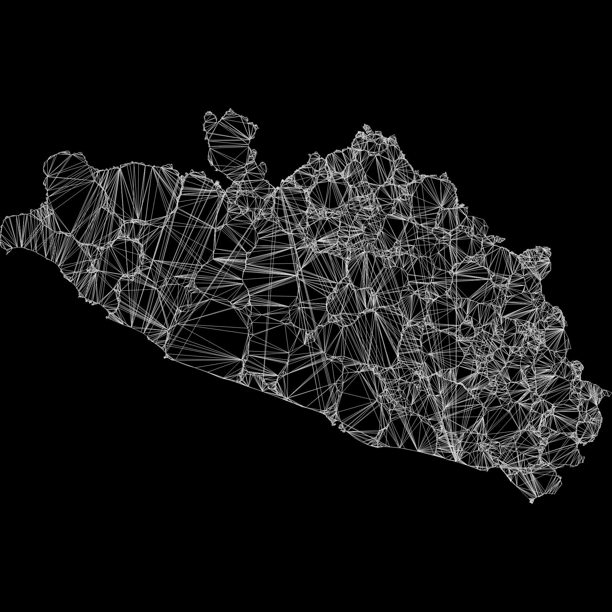 Guerrero Mexico map region geography political geographic 3D model_10