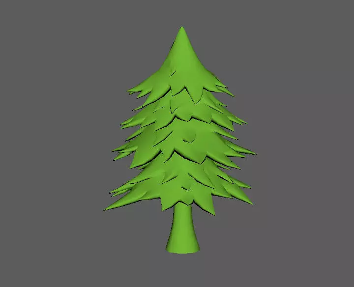 tree 3d model Low-poly 3D model_0