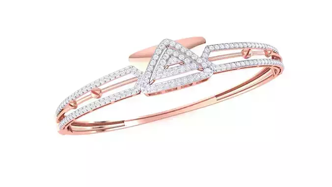 Screw Head on Wire High Jewelry Italian Diamond Bracelets 3dm 