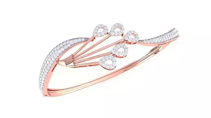 High Jewelry Italian Diamond Bracelets 3dm stl obj gltf