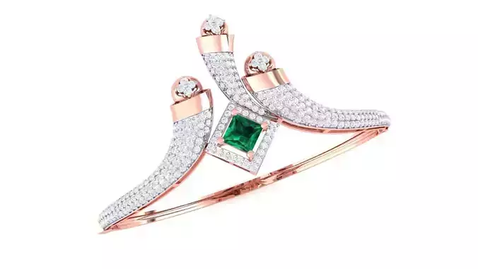 High Jewelry Italian Diamond Bracelets 3dm stl obj gltf