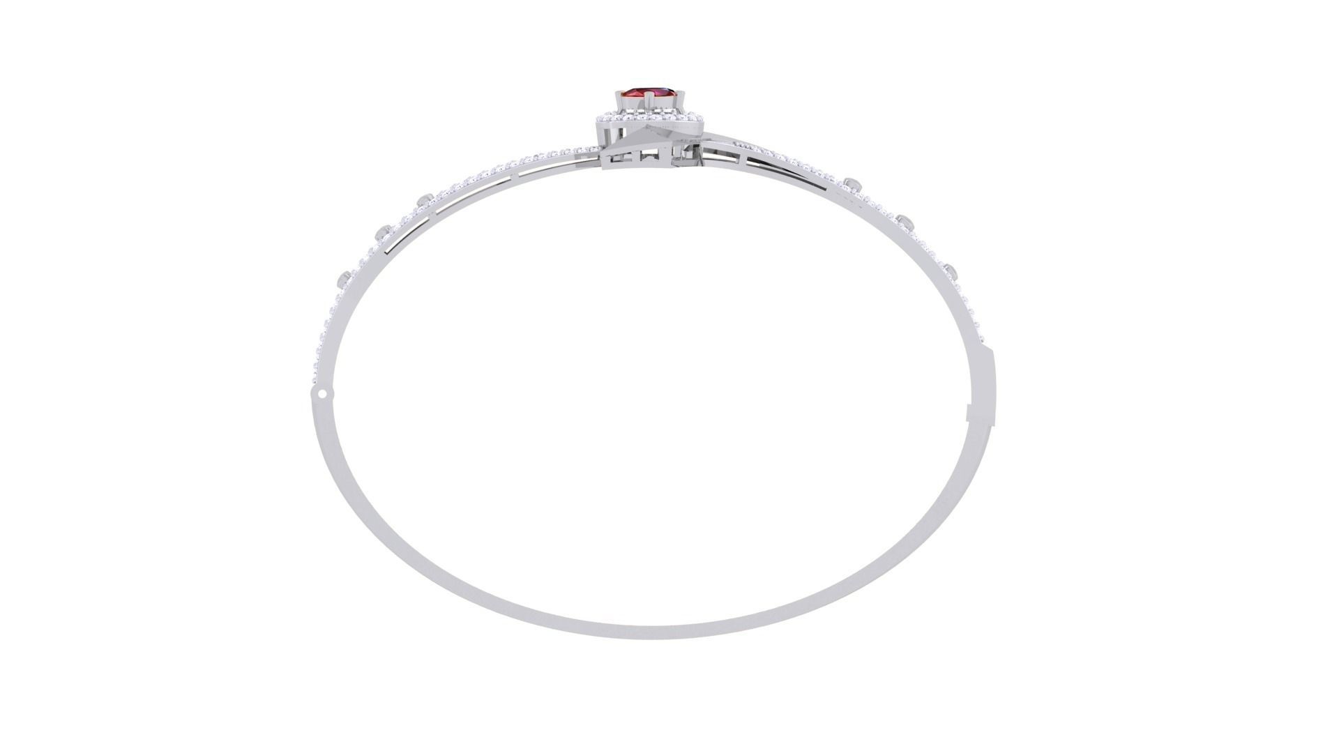 Twisted High Jewelry Italian Diamond Bracelets 3dm stl obj gltf 3D print model_10