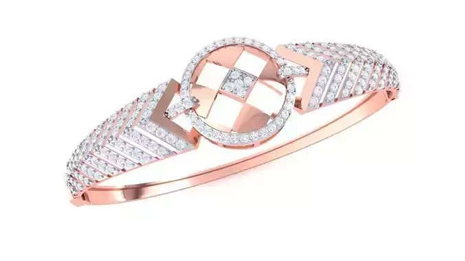 High Jewelry Italian Diamond Bracelets 3dm stl obj gltf