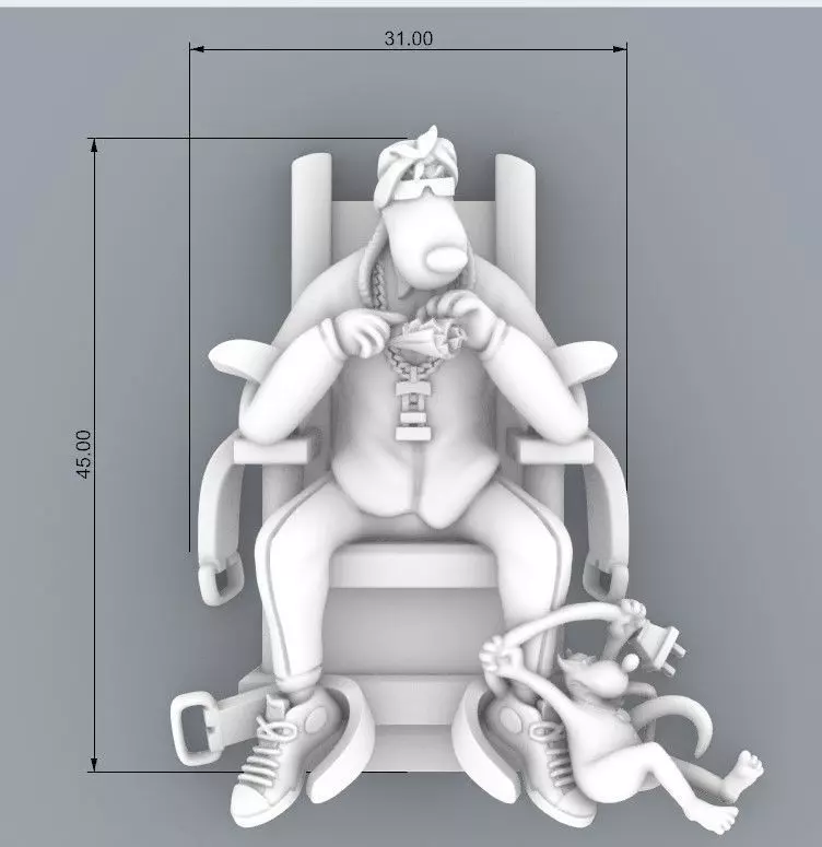 SNOOP DOG  3D print model_0