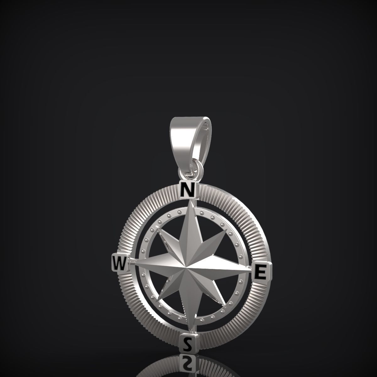 Wind Rose pendant 3D print model