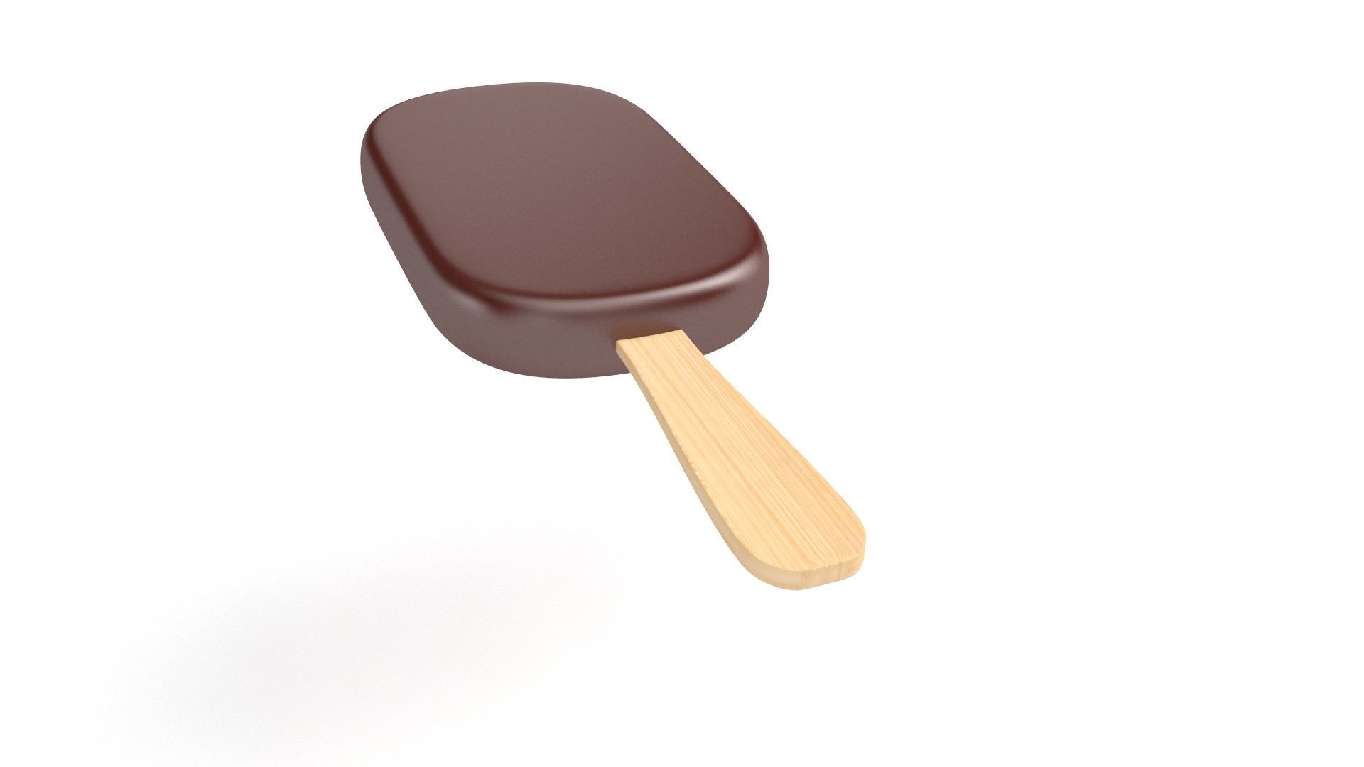 Ice Cream Bar - Chocolate 3D model_3