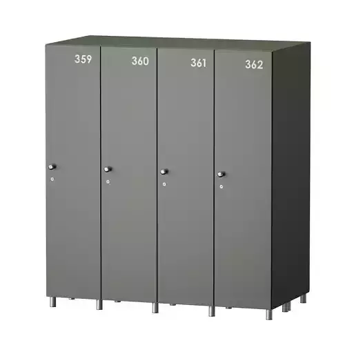 Lockers for sports locker rooms