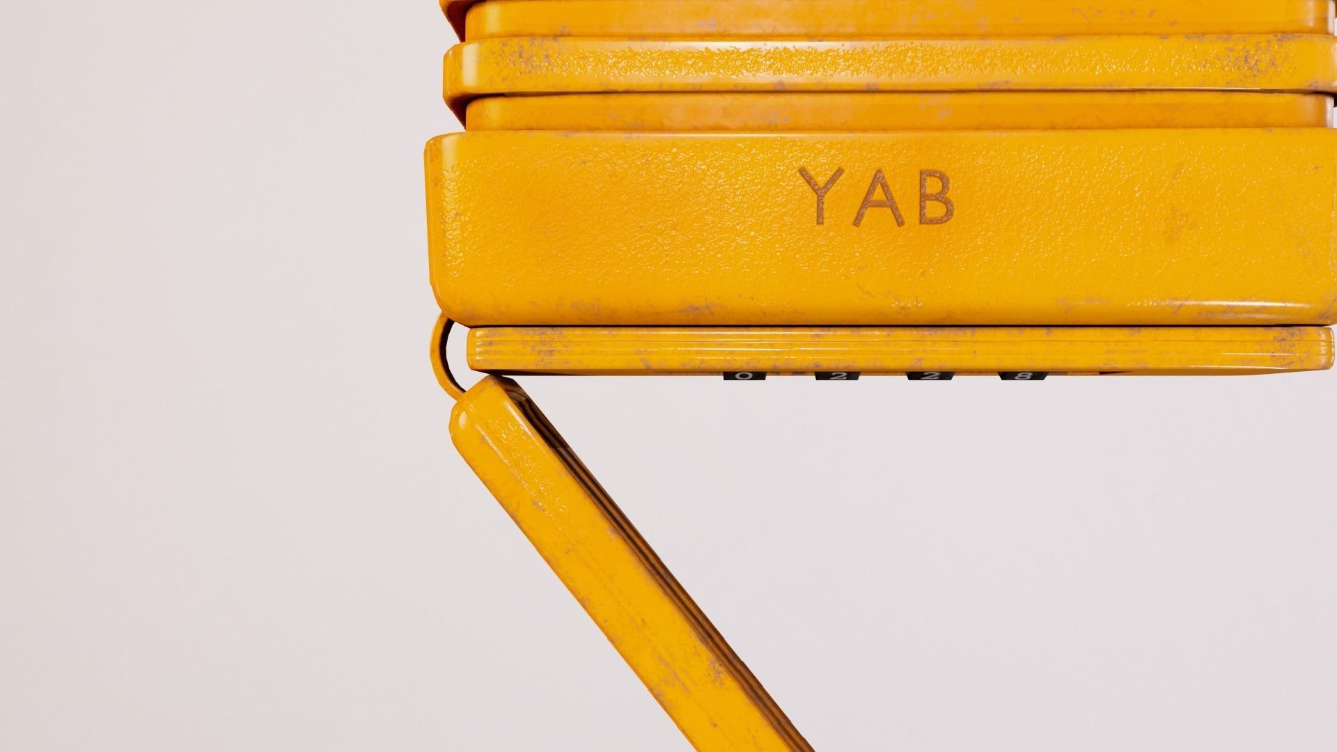 Padlock Low-poly 3D model_20