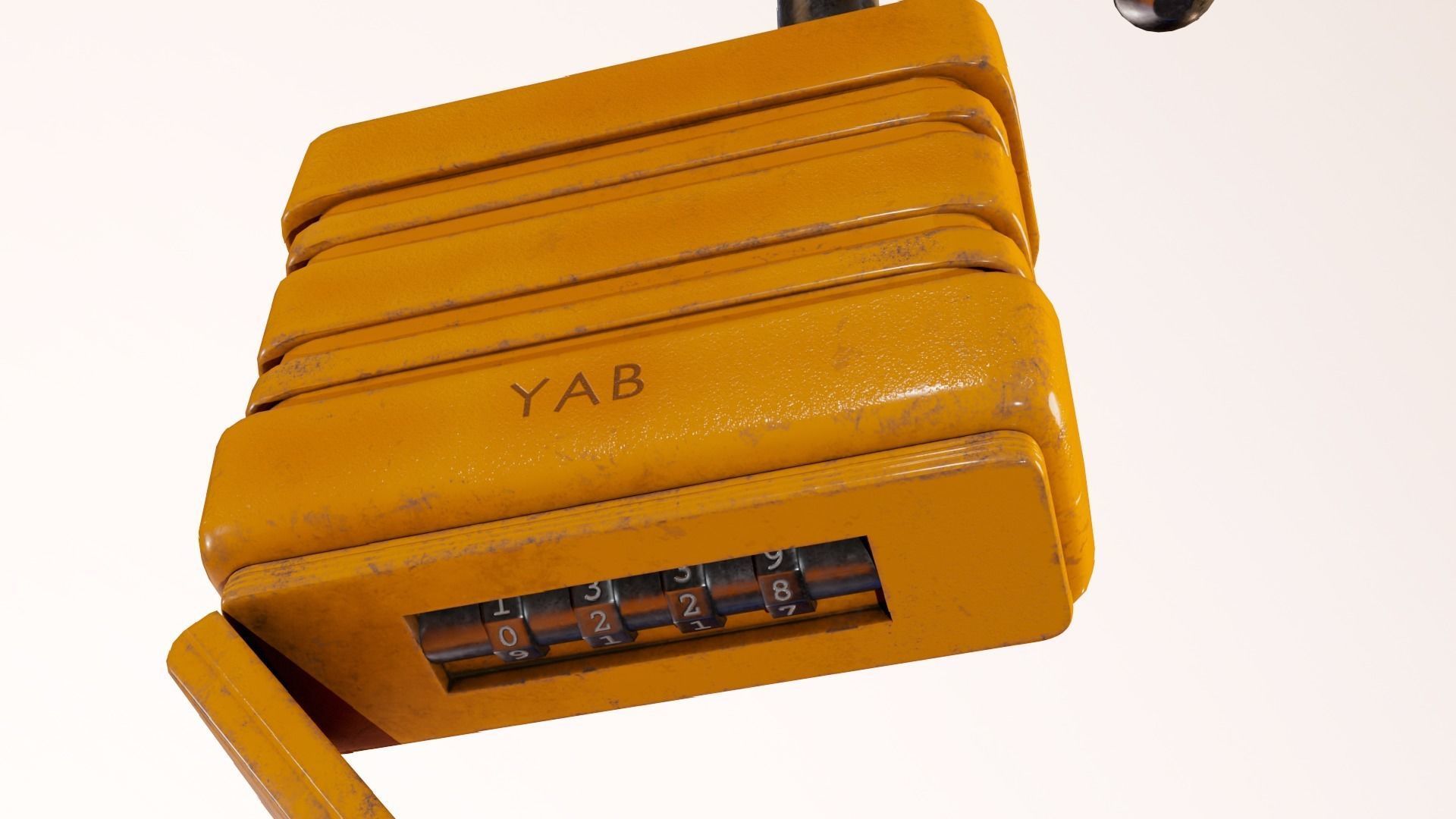 Padlock Low-poly 3D model_14