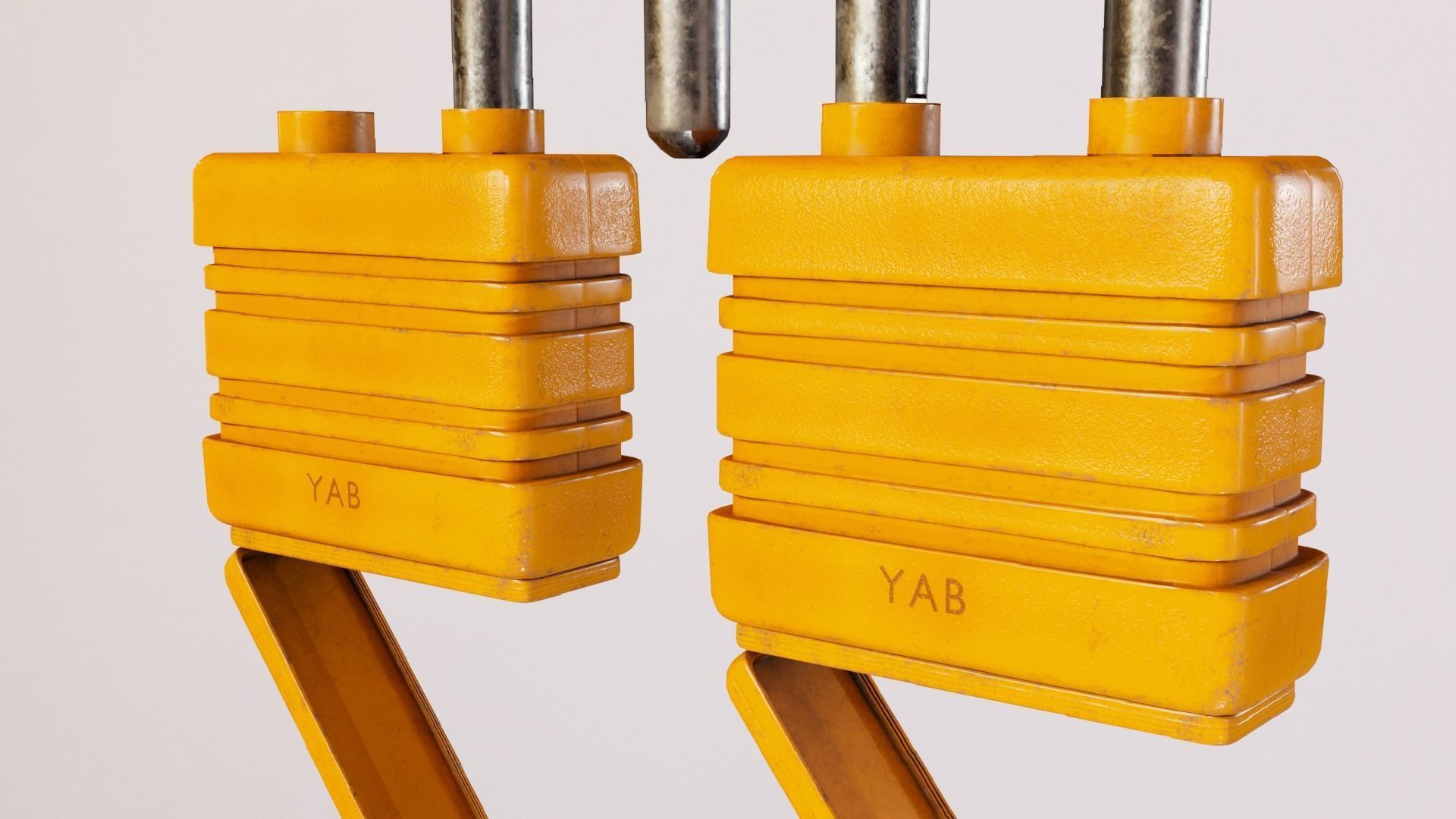 Padlock Low-poly 3D model_12