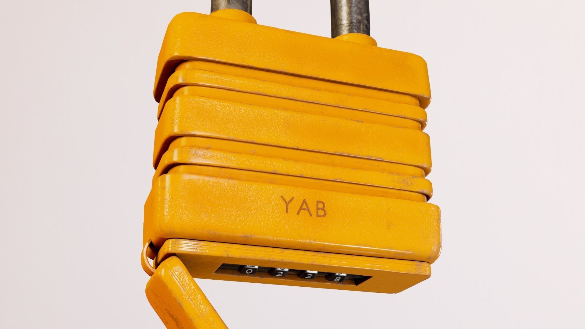 Padlock Low-poly 3D model_19