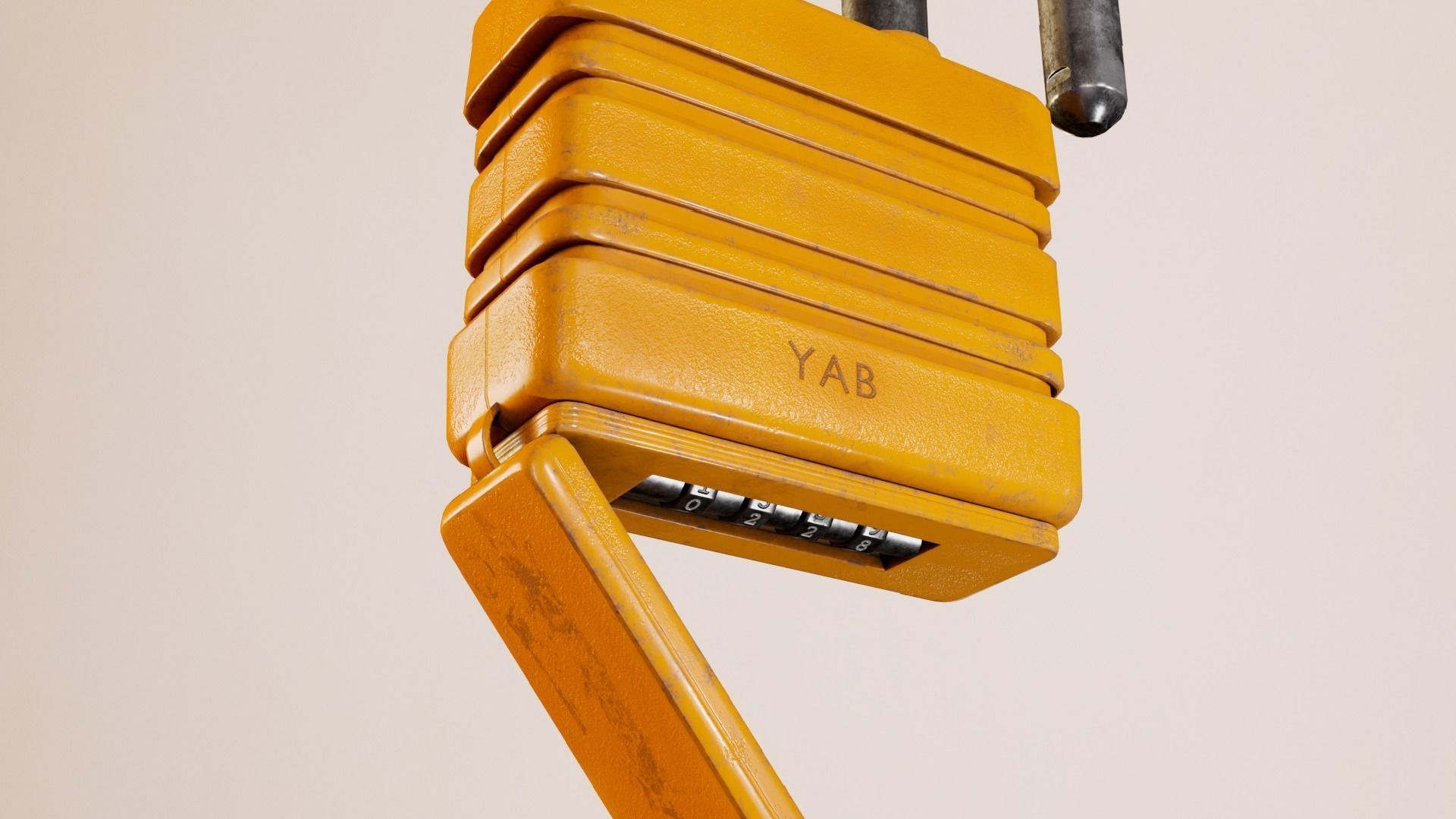 Padlock Low-poly 3D model_18