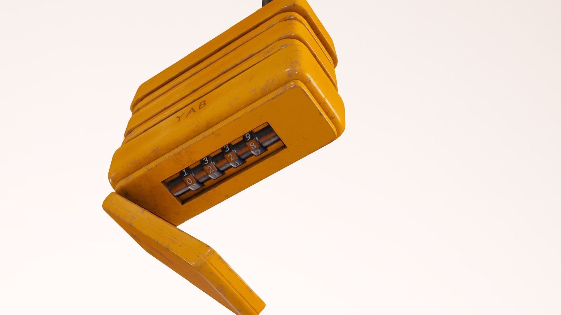 Padlock Low-poly 3D model_15