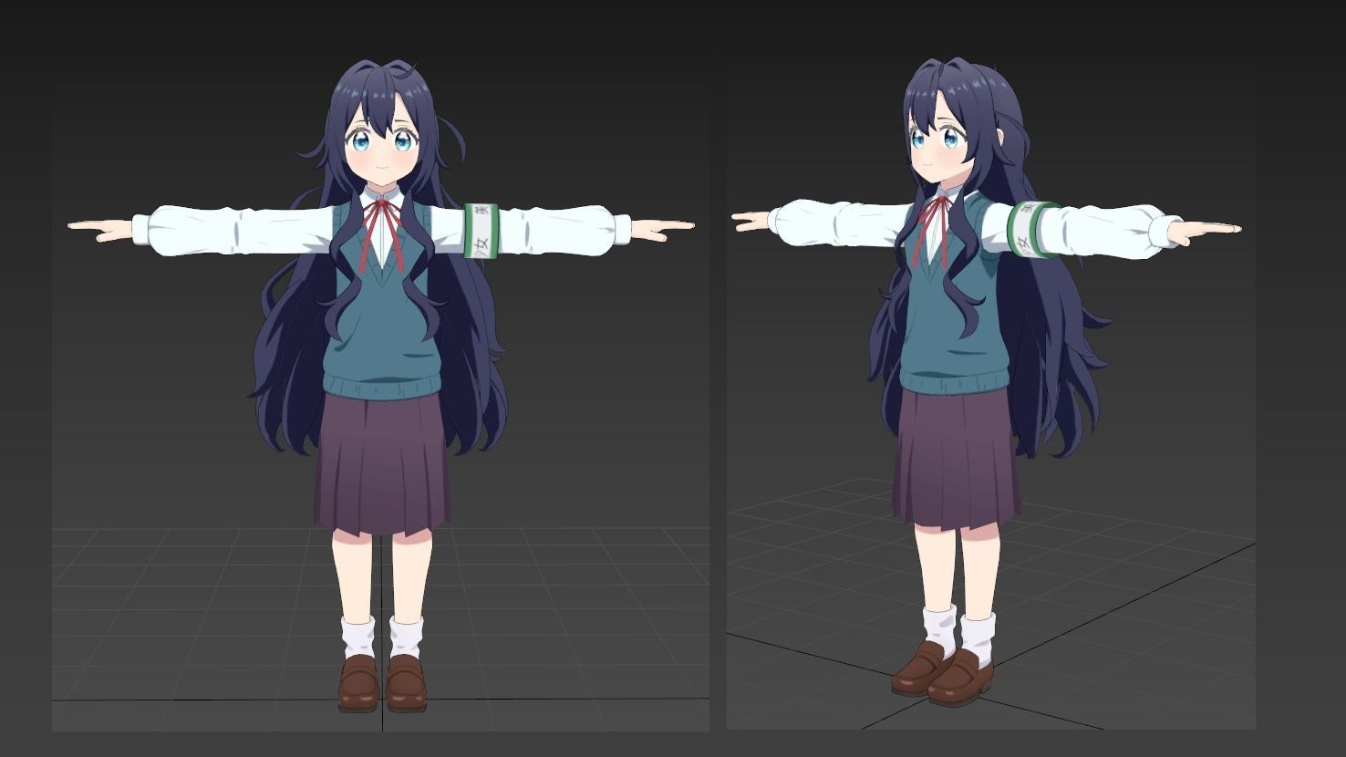 Shizuka 100 girlfriend VRChat 3D model_1